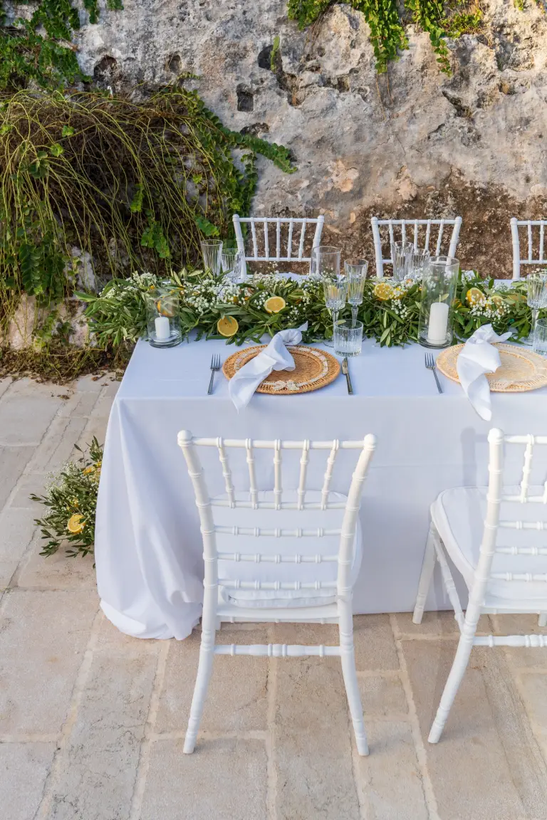 Allestimento di un evento Clorì in Puglia